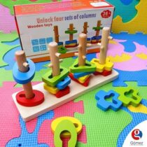 4 column raibow tower