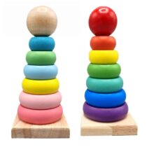 Wooden Rainbow Tower Small