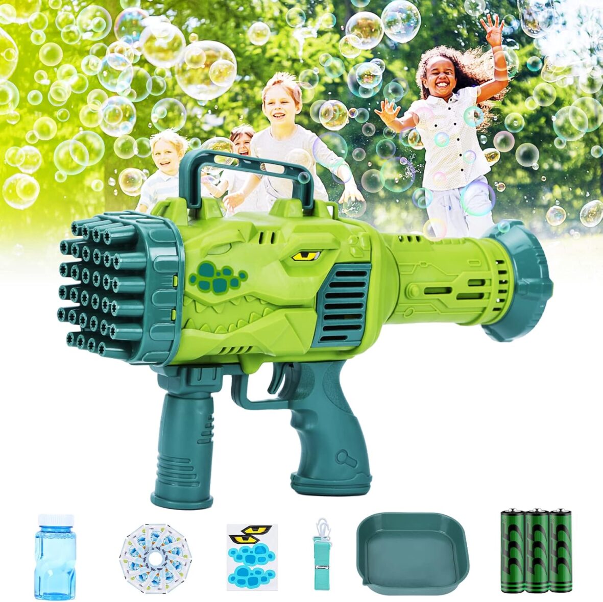 Bazooka Bubble Blower Dinosaur Toy