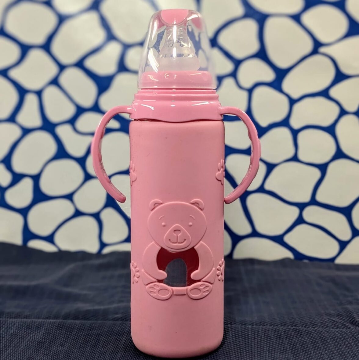 240ml pink glass