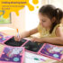 Creative Kids Reusable Drawing Book with 4 Erasable Graffiti Pages and Colored Pens – Early Education Art Gift