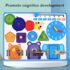 Wooden Montessori Busy Board for Toddlers – Sensory Learning & Activity Board for Cognitive Development