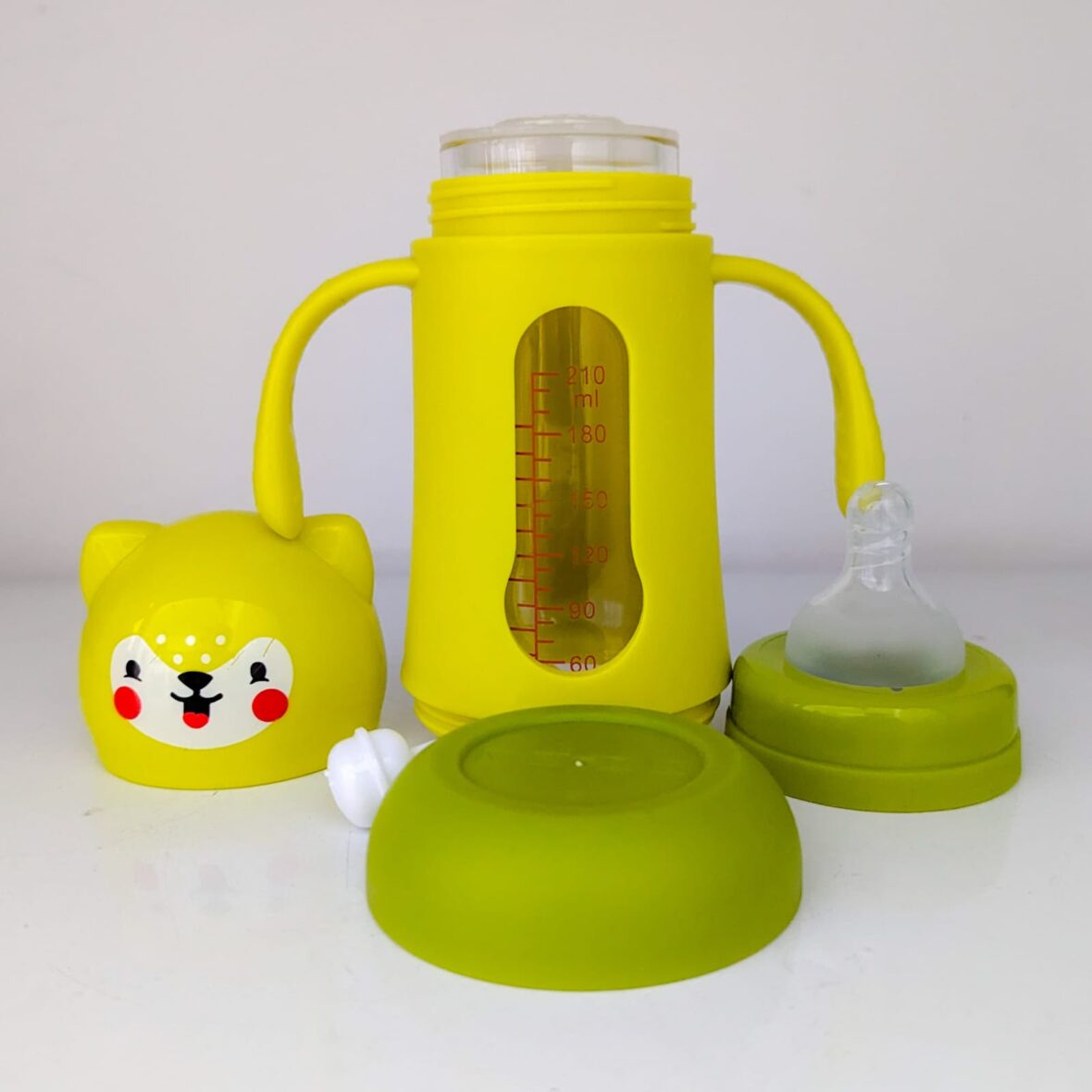 glass feeder with cover 2