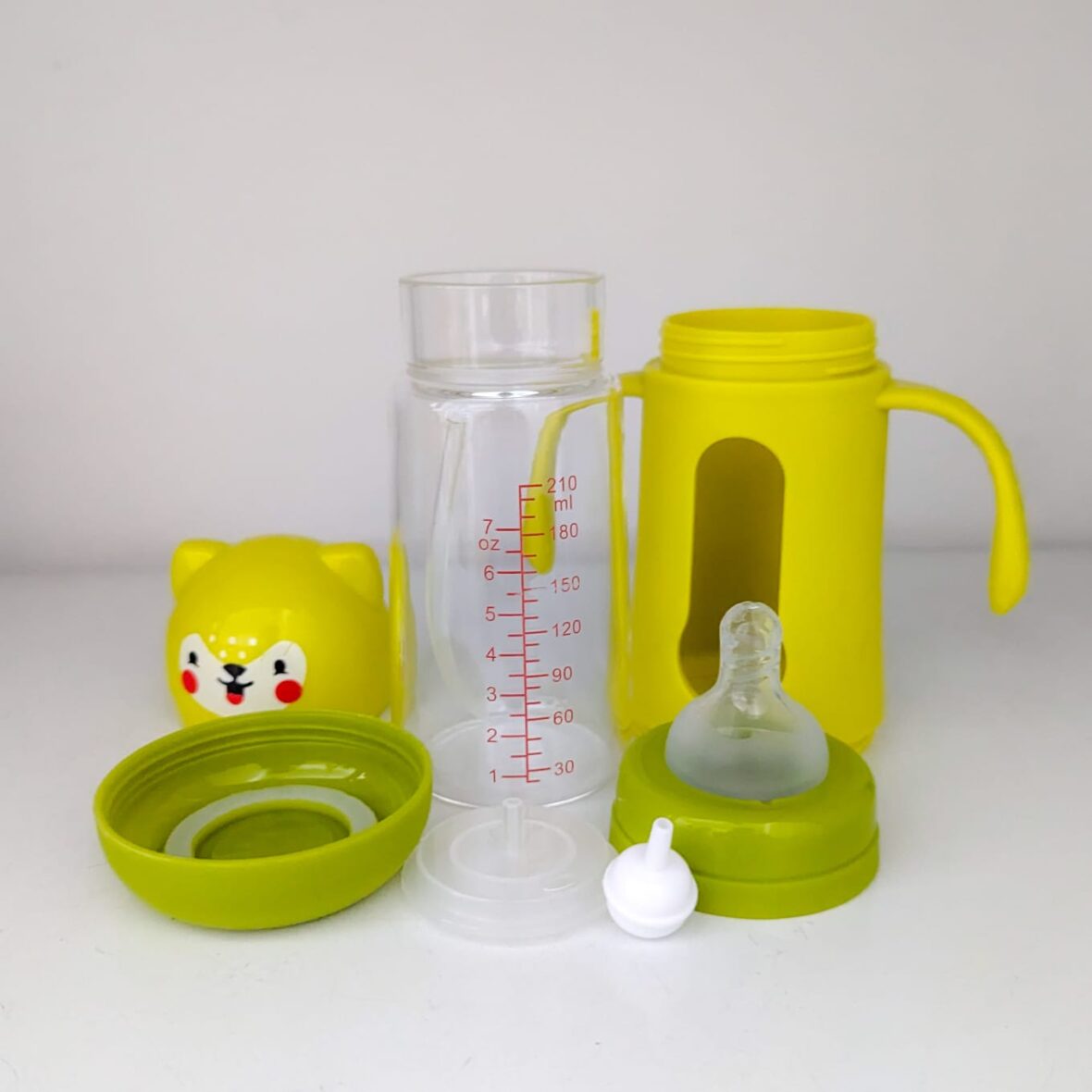 glass feeder with cover 3
