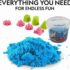 Magic Sand for Kids – 450g Colorful Play Sand with 4 Molds | Non-Toxic, Mess-Free & Educational Sensory Toy