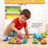 Magnetic Number Train Toy – Dinosaur-Themed Educational Wooden Toy for Toddlers