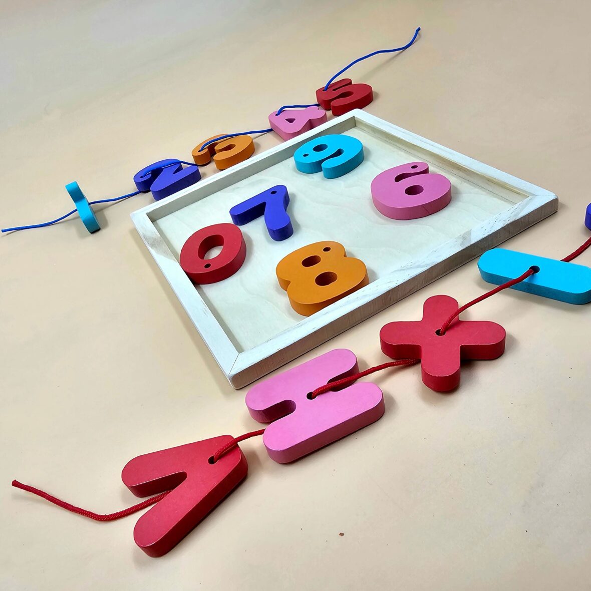 number board with thread 2