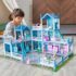 Luxury Dollhouse for Girls – 14 Bedroom 4 Terrace Dream House Playset with Furniture & Accessories