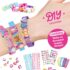 DIY Fashion Bracelet Making Kit for Girls – 4 Adjustable Bands with Charms, Stickers & Graphics