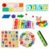 7-in-1 Wooden Educational Toy Set for Toddlers – Shapes, Alphabet, Clock, Xylophone & More 🎨🧩