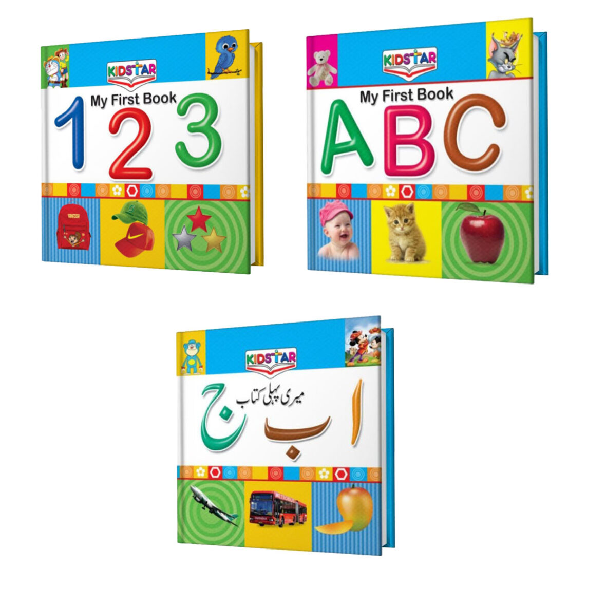 Pack of 3 – My First Book for Kids (ABC, 123 & Urdu Alphabets) | Early Learning Educational Books