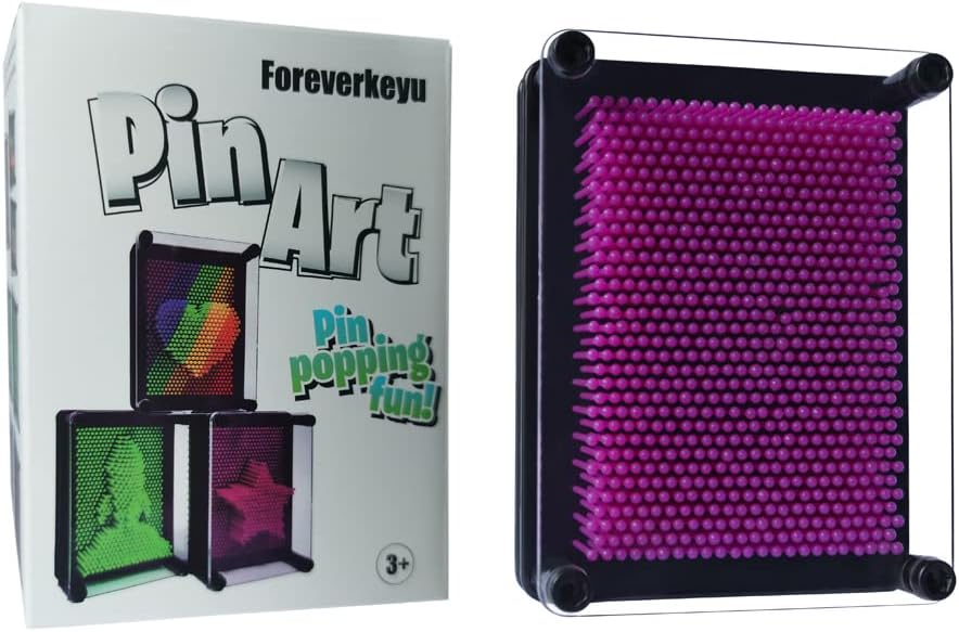 3D Pin Art Toy – Classic Sensory Pin Impression Board for Kids and Adults
