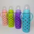 240ml Glass Baby Bottle w/ Circle Silicone Sleeve & Handle