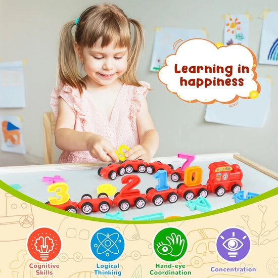 21 Pcs Magnetic Digital Train Set – Number Learning Toy