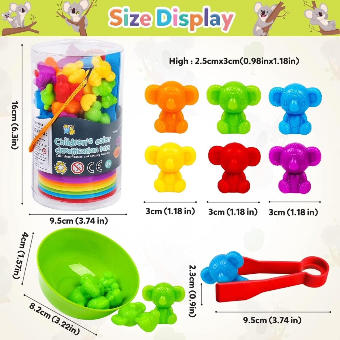 lovely koala color sorting toy 4