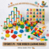 ToysNest.pk Pure Wooden Learning Bundle featuring alphabet puzzle, wooden dominoes, tetris, and geometric shape sorter for kids.