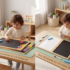 Double-Sided Chalkboard and Whiteboard