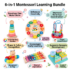 Educational Wooden Toys, 6-in-1 Learning Set