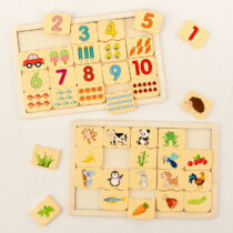 Educational matching puzzle board