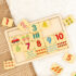 Educational matching puzzle board