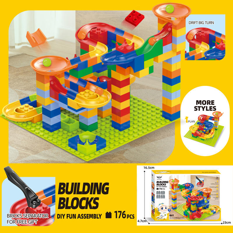 building blocks marble run