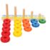 wooden rainbow counting stacker
